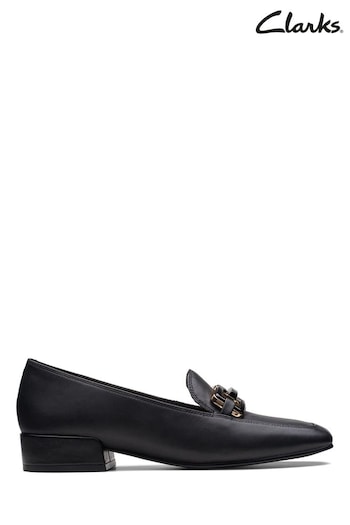 Clarks Black Leather Seren30 Easy Shoes (C96265) | £85