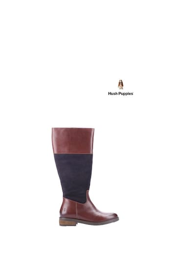 Hush Puppies Brown Kitty Boots (C96301) | £120