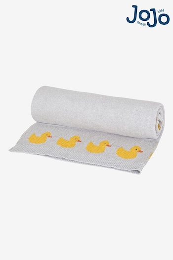 JoJo Maman Bébé Grey Duck Knit Shawl (C96347) | £26