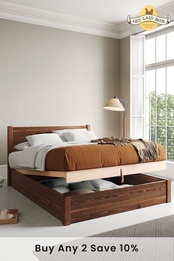 Get Laid Beds Coffee Bean Ottoman Storage Square Leg Bed (C96768) | £900 - £1,110
