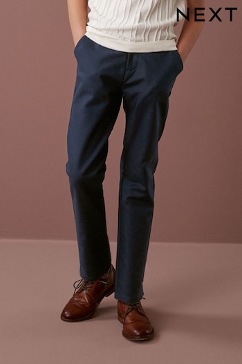 Navy Blue Premium Chino QED Trousers (3-16yrs) (C96844) | £19 - £24