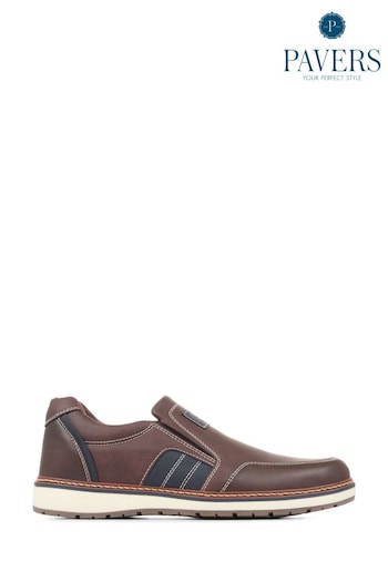 Pavers Brown Casual Slip-On Shoes (C97162) | £40