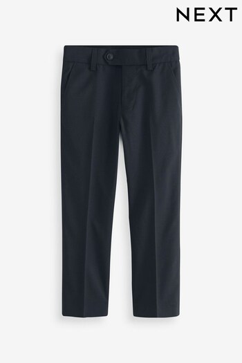 Navy Blue Premium Wool Suit: bow-detail Trousers (4-16yrs) (C97246) | £45 - £54
