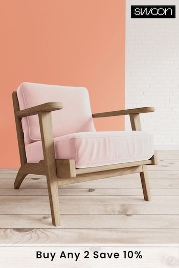 Swoon Easy Velvet Blush Pink Karla Chair (C97272) | £869