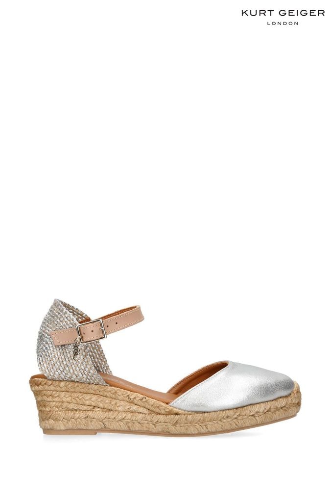 Silver outlet espadrilles uk