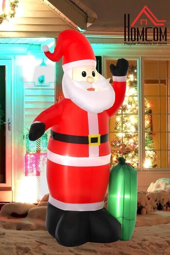 Homcom Red 7.5ft Red Inflatable Santa Decoration (C97581) | £62