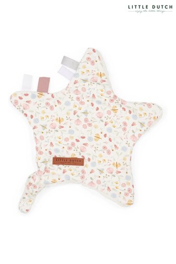Little Dutch Pink Star Flowers & Butterflies Cuddle Cloth (C97630) | £16