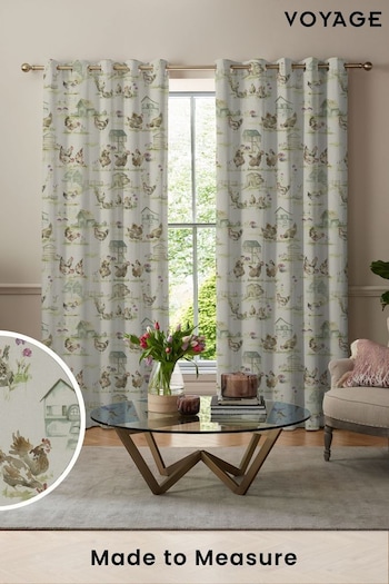 Voyage Natural Linen Henny Penny Made to Measure Curtains (C98066) | £109
