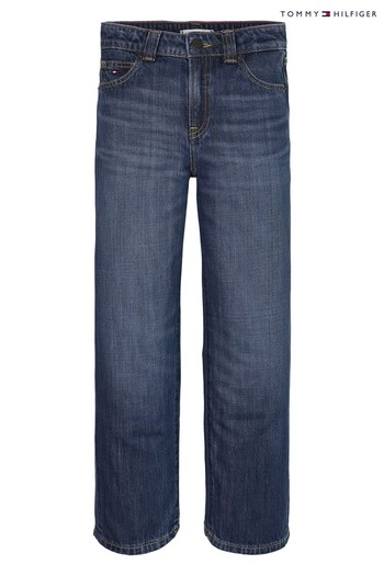 Tommy Hilfiger Blue High Rise Tapered Jeans (C98209) | £27 - £32