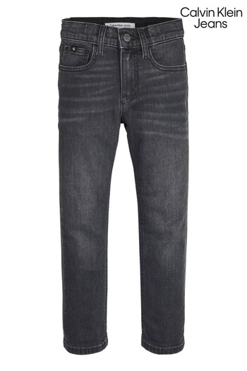 Calvin Klein Boys Dad Fit Black Denim Jeans (C98329) | £65