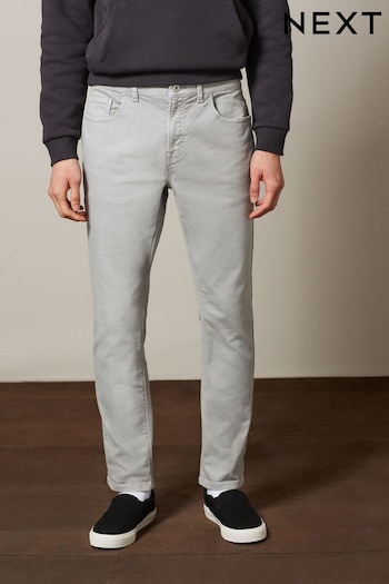 Light Grey Slim Coloured Stretch Jeans (C98367) | £28