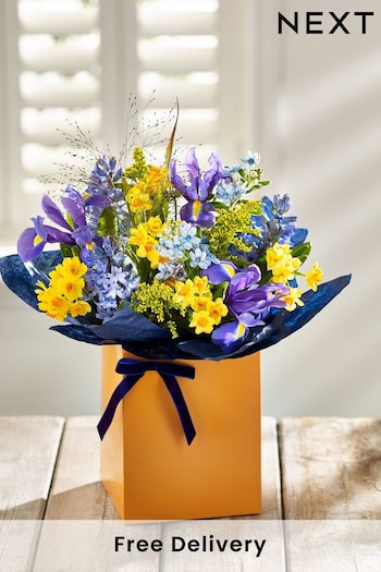 Multi Fresh Flower Bouquet in Gift Bag (C98429) | £30