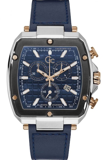 GC Gents Blue Spirit Tonneau Watch (C98459) | £550