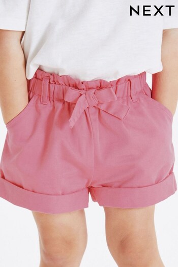 Pink Chino Tie Belt Shorts Chaud (3mths-7yrs) (C98508) | £10 - £12