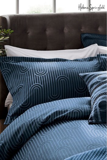 Helena Springfield Blue Empire Jacquard Pillowcase (C98539) | £16