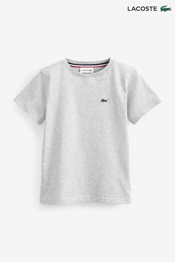 Lacoste Unisex Children Grey Core Essentials T-Shirt (C98688) | £20 - £35
