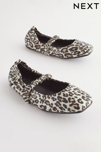Animal Print Stretch Square Toe Mary Jane Shoes (C98747) | £22 - £29
