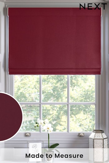 Crimson Red Montero Velvet Made To Measure Roman Blind (C98893) | £75