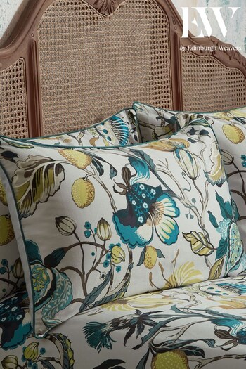 EW by Edinburgh Weavers Set of 2 Teal Morton Timeless Tribute Floral 200 Thread Count Pillowcases (C98970) | £18