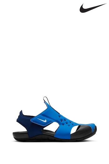 Nike Blue Junior Sunray Protect Colour-Block-Optik Sandals (C99125) | £30