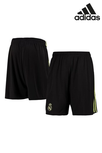 adidas Black Real Madrid Third Shorts 2022-23 (C99279) | £38