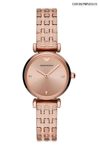 Emporio Armani Ladies Pink Watch (C99285) | £329