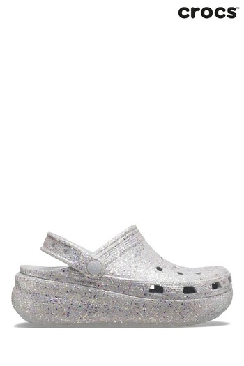 Crocs Kids Grey Glitter Cutie Clog Sandals (C99352) | £45