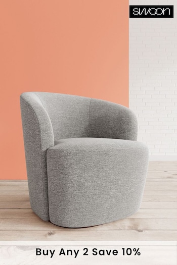 Swoon Houseweave Thunder Grey Ritz Chair (C99361) | £789