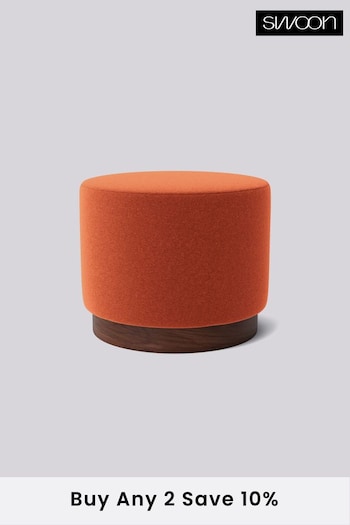 Swoon Soft Wool Burnt Orange Penfold Small Ottoman (C99520) | £230