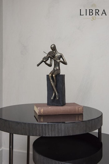 Libra Bronze Vanessa Violinist Textured Sculpture (C99900) | £80