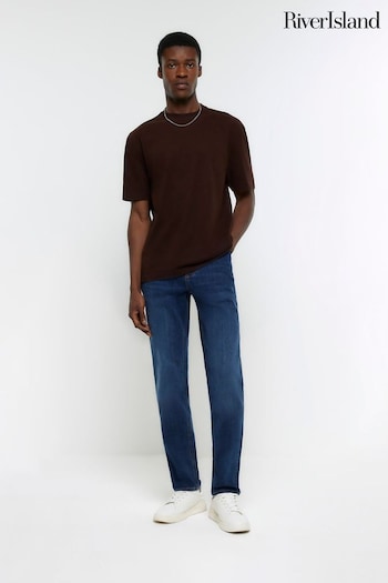 River Island Blue Slim Dredge Jeans (CM6017) | £39