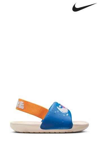 Nike Blue Kawa SE Baby/Toddler Sliders (CQP094) | £22