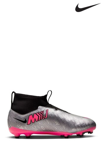 Nike Black Jr. Zoom Mercurial Superfly 9 Academy Firm Ground Soccer Cleats (CRV592) | £70