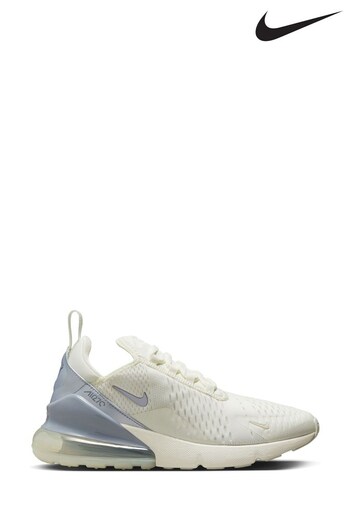 Nike White Air Max 270 Trainers (CUY774) | £145