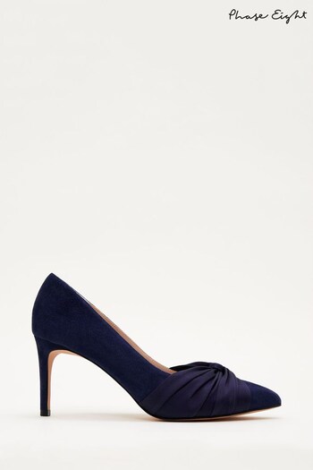 Phase Eight Blue Kendal Court Shoes (D00200) | £99