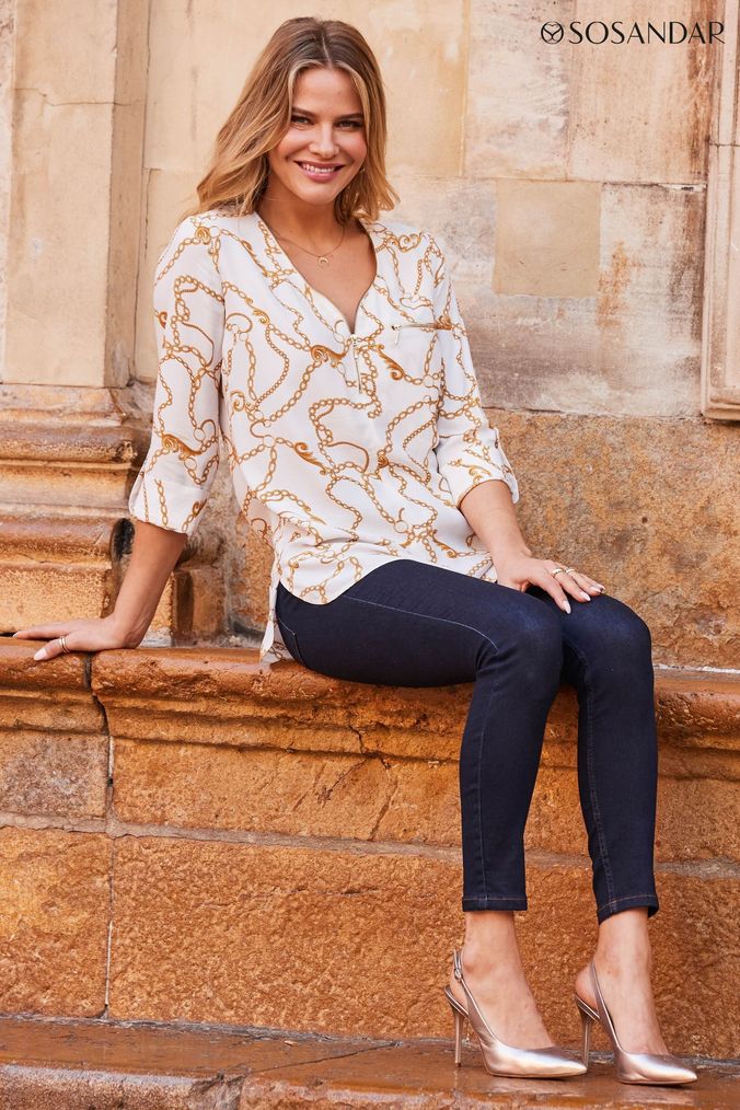 Buy Women s Tunics Cream Casual Tops Online Next UK