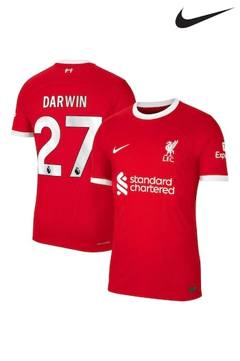 Nike olympic Red Darwin - 27 Liverpool Home Match Shirt 2023-24 (D01107) | £143