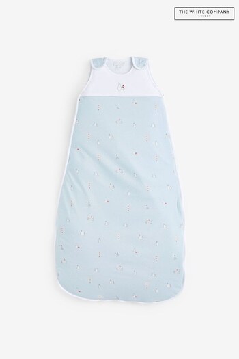 The White Company Blue Organic Cotton Sleepy Cosy Penguin Sleeping Bag (D01138) | £38