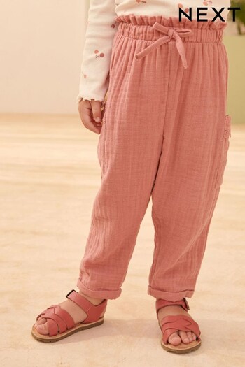 Pink Textured Soft Touch Trousers (3mths-10yrs) (D01153) | £11 - £13
