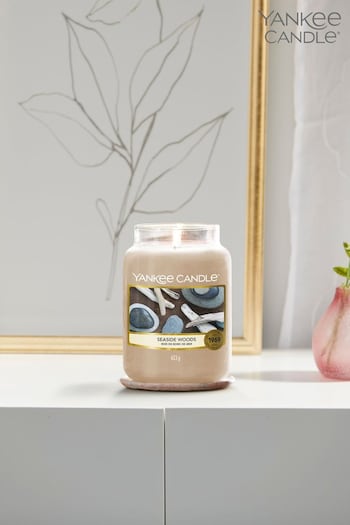 Yankee Candle Brown Large Jar Seaside Woods Candle (D01245) | £30