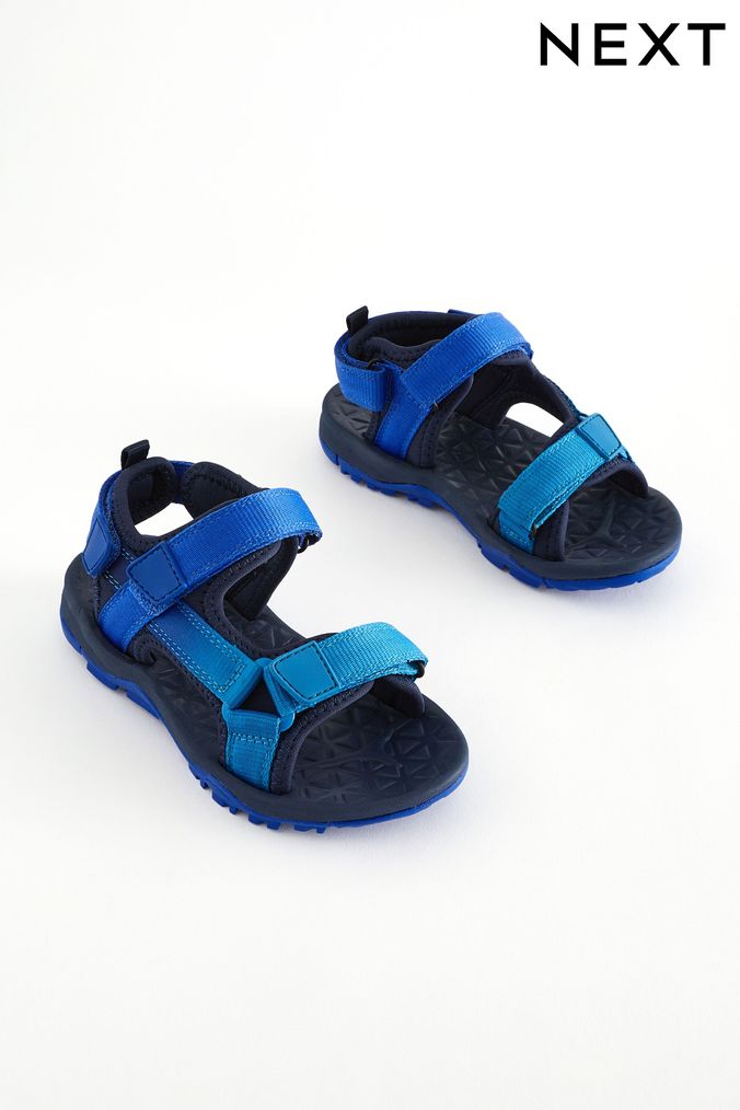 Boys Blue Sandals Boys Sliders Flip Flops Next Official Site