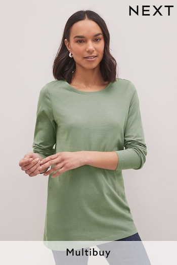 Khaki Green Tall Long Sleeve Top (D01693) | £11