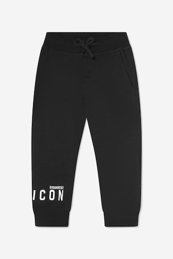 Boys Icon Joggers in Black (D01872) | £74