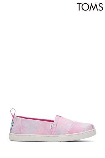 Toms Pink Alpargata Tie Dye Twill Shoes (D02080) | £34