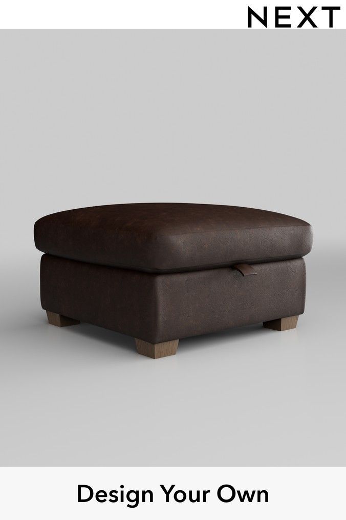 Next leather footstool hotsell