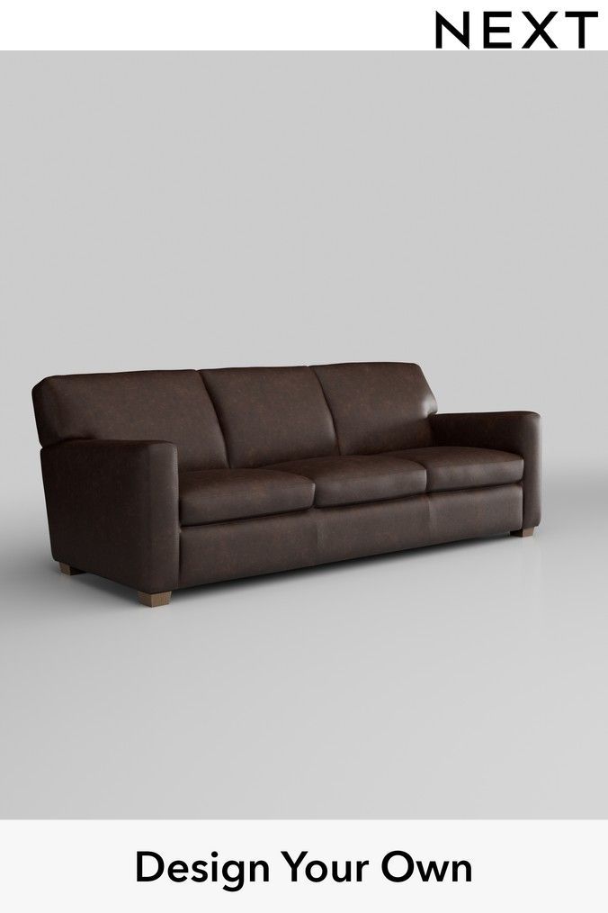 Next darwin online leather sofa