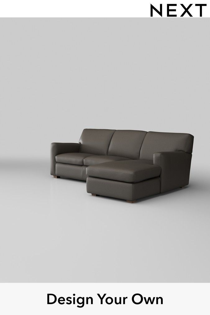 Blakely top deals grain leather sectional