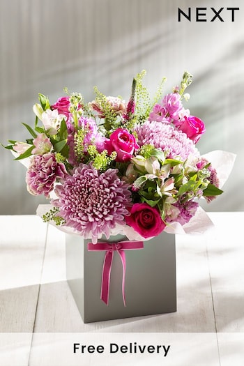 Multi Multi Fresh Flower Bouquet in Gift Bag (D02302) | £30 - £35