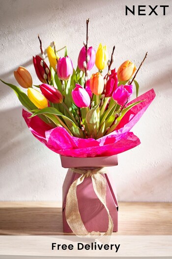 Multi Tulip Fresh Flower Charity Bouquet of the Month (D02308) | £30