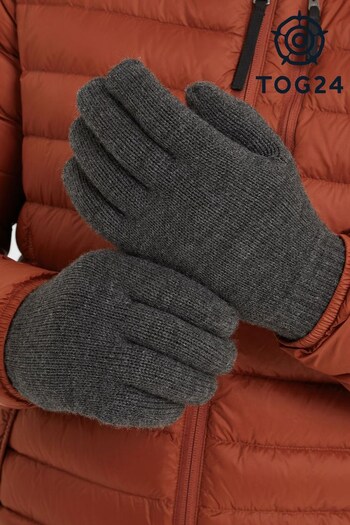 Tog 24 Grey Stretton Knitted Gloves (D02361) | £24